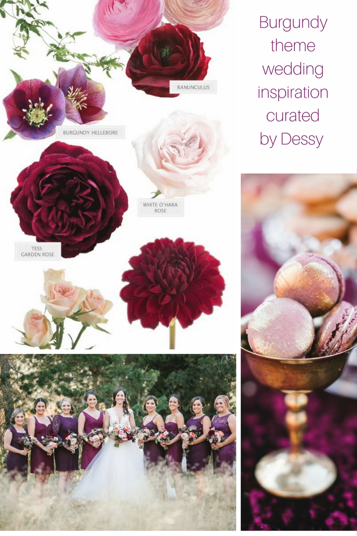 burgundy wedding theme